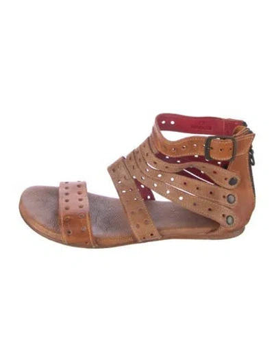 Pre-owned Bed Stu Leather Gladiator Sandals In Brown