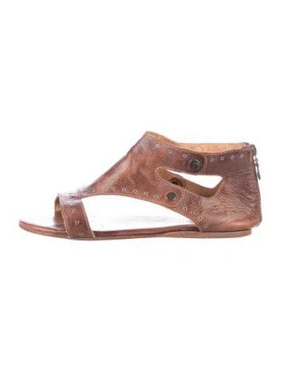 Pre-owned Bed Stu Leather Gladiator Sandals In Brown