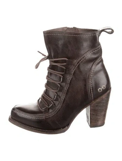 Pre-owned Bed Stu Leather Lace-up Boots In Brown