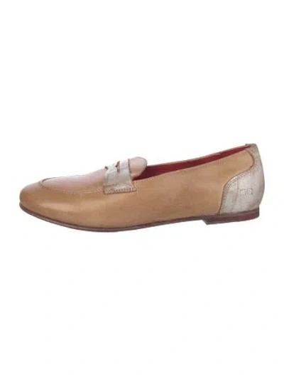 Pre-owned Bed Stu Leather Loafers In Neutrals