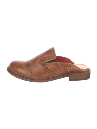 Pre-owned Bed Stu Leather Mules In Brown