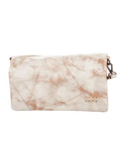 Pre-owned Bed Stu Leather Printed Wallet In White