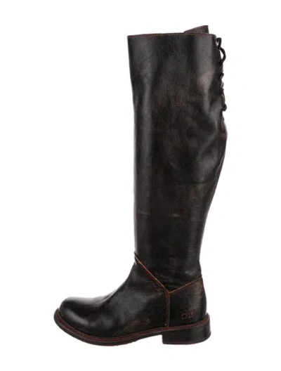 Pre-owned Bed Stu Leather Riding Boots In Brown