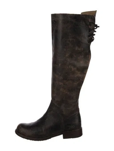 Pre-owned Bed Stu Leather Riding Boots In Brown