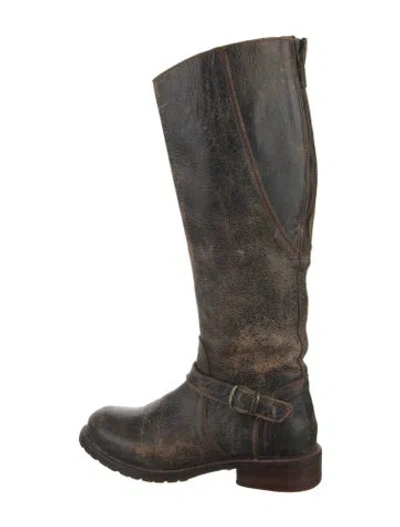 Pre-owned Bed Stu Leather Riding Boots In Brown