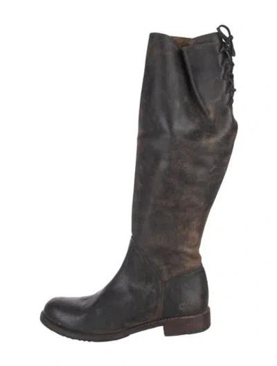 Pre-owned Bed Stu Leather Riding Boots In Brown
