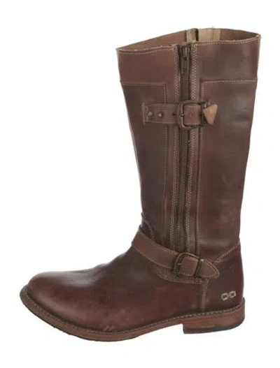 Pre-owned Bed Stu Leather Riding Boots In Brown