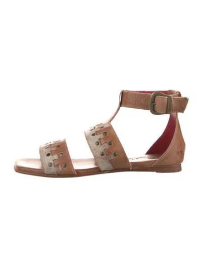 Pre-owned Bed Stu Leather Sandals In Brown