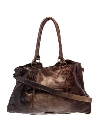 Pre-owned Bed Stu Leather Shoulder Bag In Brown