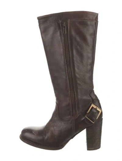 Pre-owned Bed Stu Leather Western Boots In Brown