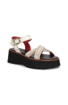 Bed Stu Lift Platform Sandal In White