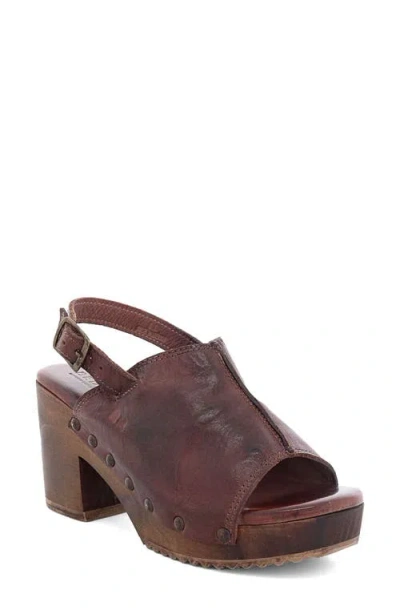 Bed Stu Marie Slingback Sandal In Burgundy