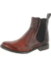 BED STU NANDI WOMENS LEATHER DISTRESSED ANKLE BOOTS