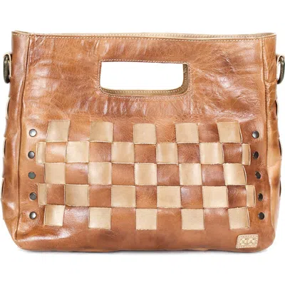 Bed Stu Orchid Woven Handbag In Tan Oats Rustic