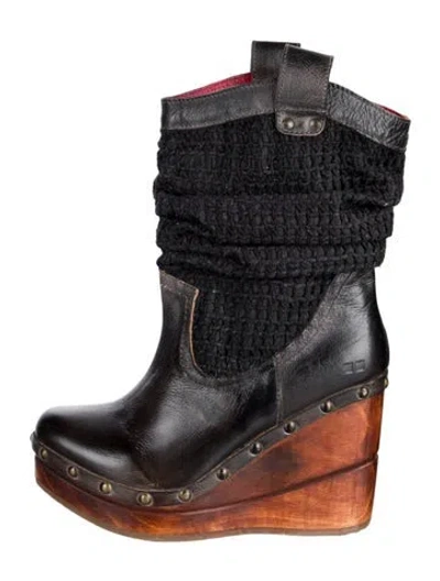 Pre-owned Bed Stu Patent Leather Sock Boots In Multi