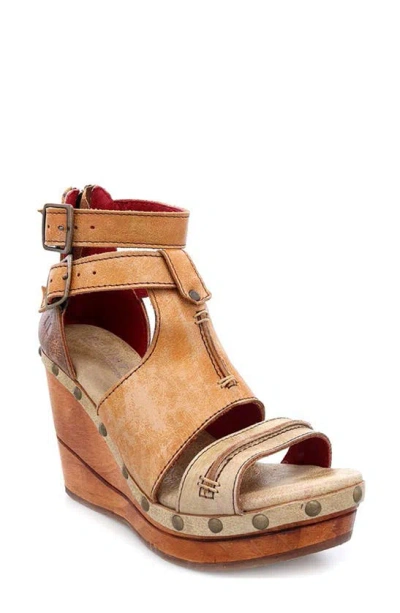 Bed Stu Princess Platform Wedge Clog In Cafe Latte Lux