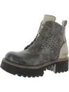 BED STU TANZANIA WOMENS LEATHER ROUND TOE ANKLE BOOTS