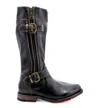 BED STU WOMEN'S GOGO LUG TALL BOOT IN BLACK RUSTIC