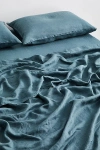 Bed Threads 2-piece French Flax Linen Pillowcase Set In Petrol At Urban Outfitters In Blue