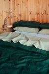 Bed Threads French Flax Linen Bedding Set In Forest/sage/coast At Urban Outfitters In Green