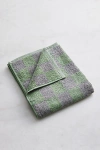 Bed Threads French Flax Linen Checkered Bath Mat In Pistachio/mineral At Urban Outfitters