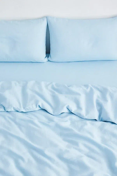 Bed Threads French Flax Linen Duvet Cover In Coast At Urban Outfitters In Blue