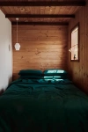 Bed Threads French Flax Linen Duvet Cover In Forest At Urban Outfitters In Green