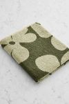 Bed Threads French Flax Linen Floral Bath Towel In Sage/olive At Urban Outfitters