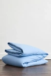 Bed Threads Organic Cotton Percale Duvet Cover In Sky At Urban Outfitters In Blue
