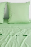 Bed Threads Organic Cotton Percale European Pillowcase Set In Apple At Urban Outfitters In Green