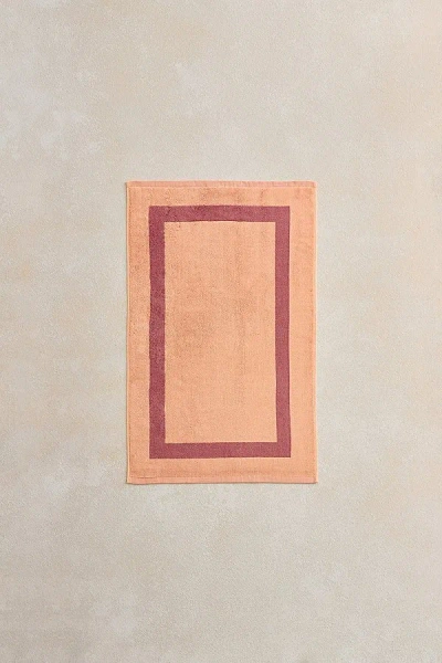 Bed Threads Two-toned Hand Towel In Terracotta/pink Clay At Urban Outfitters