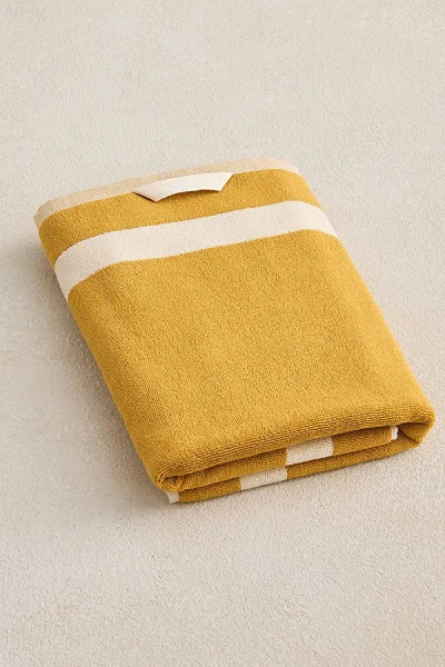 Bed Threads Two-toned Bath Towel In Crème/turmeric At Urban Outfitters In Yellow