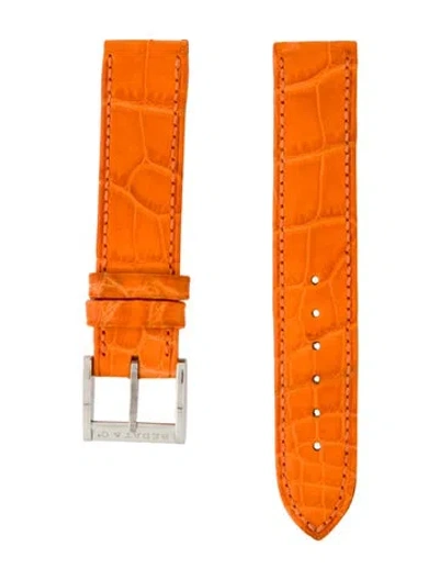 Pre-owned Bedat 16mm Watch Strap In Orange