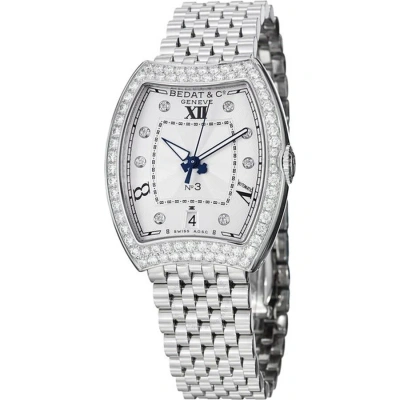 Bedat No 3 Silver Dial Diamond Stainless Steel Ladies Watch 315.071.109 In Metallic