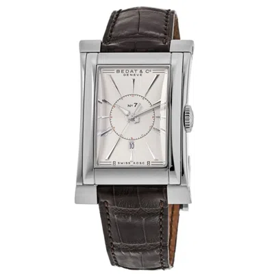 Bedat No. 7 Automatic Silver Dial Brown Leather Strap Men's Watch 737.010.610