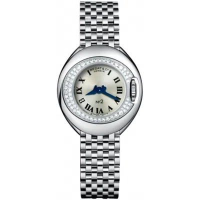 Bedat No. 2 Silver Dial Stainless Steel Diamond Ladies Watch 227.031.600 In Metallic