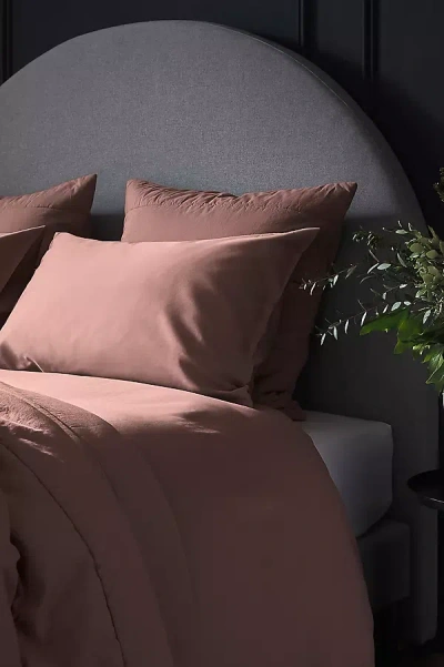 Bedfolk Rust Luxe Cotton Pillowcases, Set Of 2