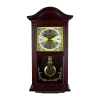 Bedford Clock Collection 20.5" Mahogany Cherry Oak Wall Clock In Brown