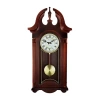Bedford Clock Collection 26.5" Mahogany Cherry Oak Finish Wall Clock In Brown