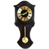 Bedford Clock Collection 27.5 Inch Wall Clock With Pendulum And Chimes In Chocolate Brown Oak Finish In Brown