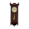 Bedford Clock Collection Grand 31" Antique Mahogany Cherry Finish Wall Clock In Brown