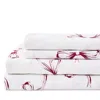 Bedford Lane Crisp Bows Percale Sheet Set, Twin In Pink