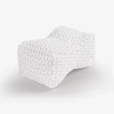 Bedgear Cooling Knee Pillow - Hourglass Design Ideal For Legs And Head - Provides Conforming Support For All In White