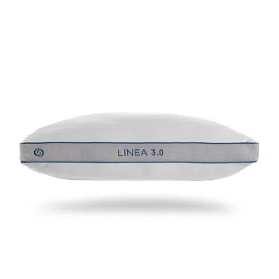 Bedgear Linea Performance Pillow - Plush Support Pillow For Neutral / Warm Sleepers In White,orange