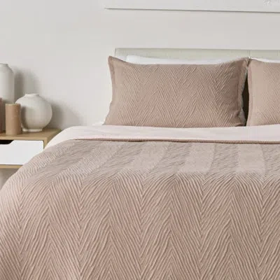 Bedgear Performance Duvet & Sham Set – Moisture-wicking Bedding With Powersnap Technology | Soft, Breathable In Blush Geometric