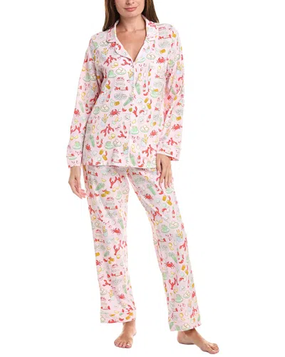 Bedhead 2pc Long Pajama Set In Pink