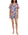 Bedhead 2pc Pajama Short Set In Blue