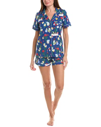 Bedhead 2pc Short Pajama Set In Blue