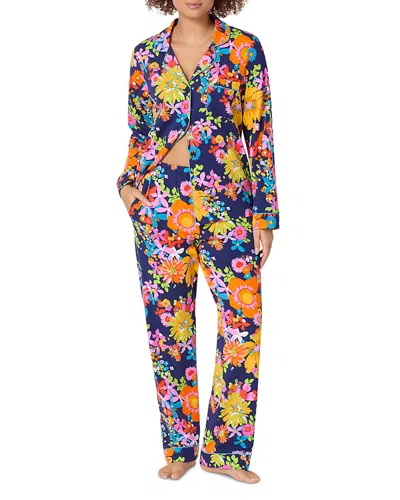 Bedhead Pajamas Bedhead X Trina Turk Classic Jersey Pajama Set In Animal Print