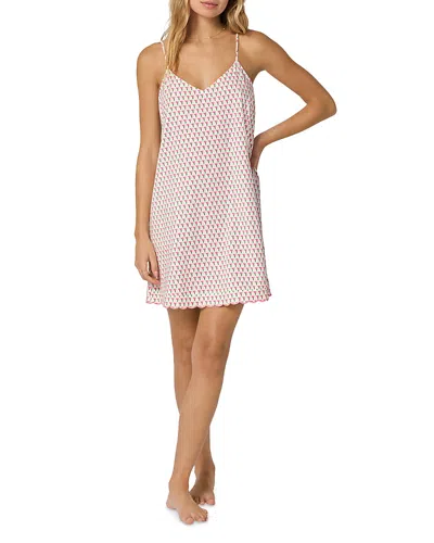Bedhead Pajamas Blossom Geo Stretch Jersey Chemise In Pink